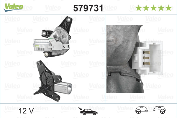 Wiper Motor - 579731 VALEO